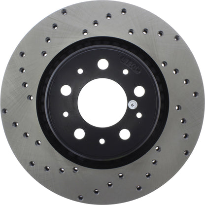 StopTech Sport Cryo Cross Drilled Brake Rotor; Front Right