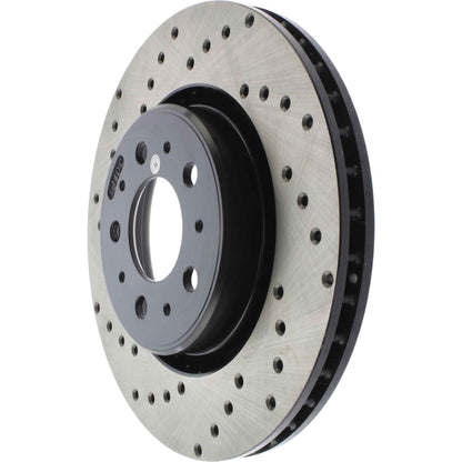 StopTech Sport Cryo Cross Drilled Brake Rotor; Front Right
