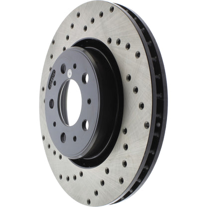 StopTech Sport Cryo Cross Drilled Brake Rotor; Front Right