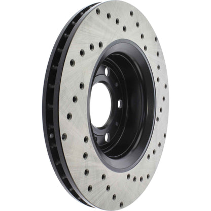 StopTech Sport Cryo Cross Drilled Brake Rotor; Front Right