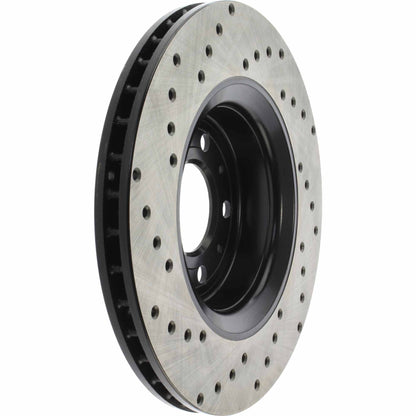 StopTech Sport Cryo Cross Drilled Brake Rotor; Rear Left