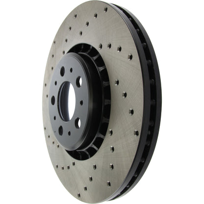 StopTech Sport Cryo Cross Drilled Brake Rotor; Front Right
