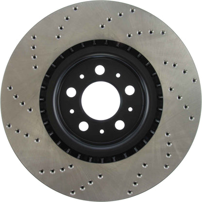 StopTech Sport Cryo Cross Drilled Brake Rotor; Rear Left