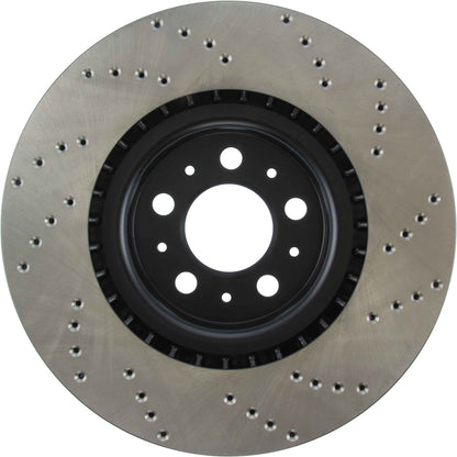 StopTech Sport Cryo Cross Drilled Brake Rotor; Rear Right