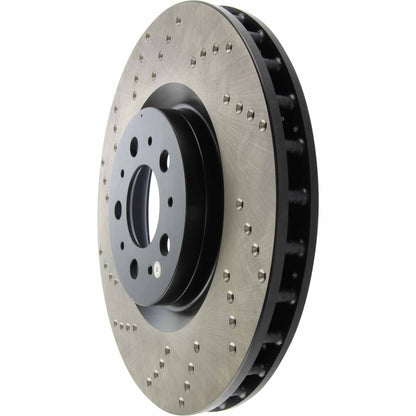 StopTech Sport Cryo Cross Drilled Brake Rotor; Rear Right