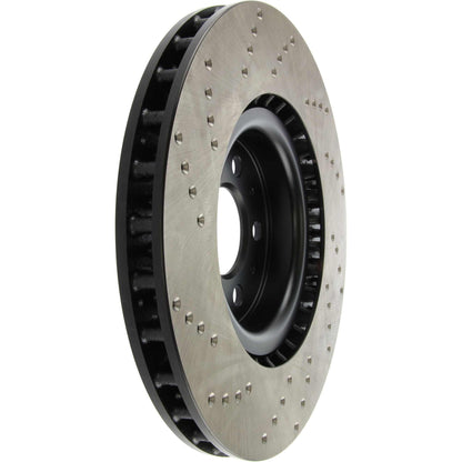 StopTech Sport Cryo Cross Drilled Brake Rotor; Front Left