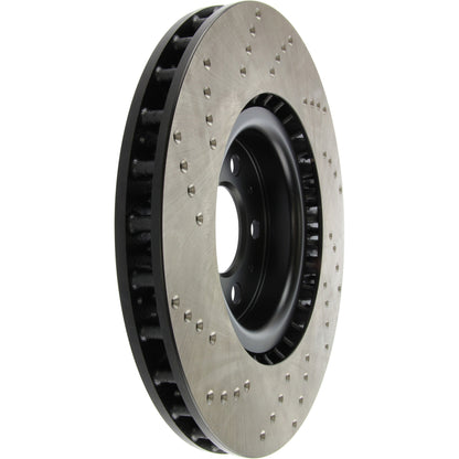 StopTech Sport Cryo Cross Drilled Brake Rotor; Front Left