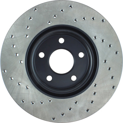 StopTech  Sport Cryo Cross Drilled Brake Rotor; Rear Left