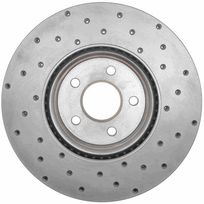 StopTech Sport Cryo Cross Drilled Brake Rotor; Front Left