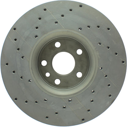 StopTech  Sport Cryo Cross Drilled Brake Rotor; Front Right