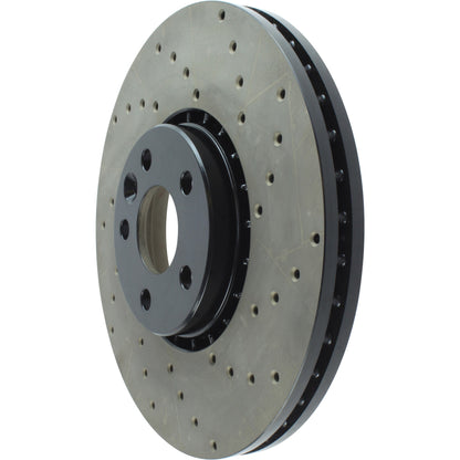 StopTech Sport Cryo Cross Drilled Brake Rotor; Front Right