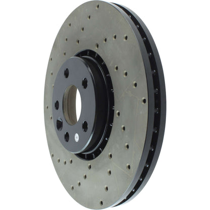 StopTech Sport Cryo Cross Drilled Brake Rotor; Front Left