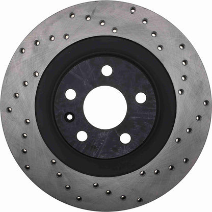 StopTech 16-17 Volvo XC90 / 2017 Volvo S90 Sport Drilled Rear Driver Side Rotor 128.39049L
