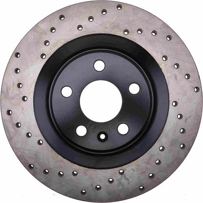 StopTech 16-17 Volvo XC90 Drilled Right Rear Rotor 128.39049R