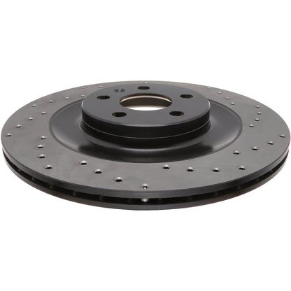 StopTech 16-17 Volvo XC90 Sport Drilled Rear Driver Side Brake Rotor 128.39053L