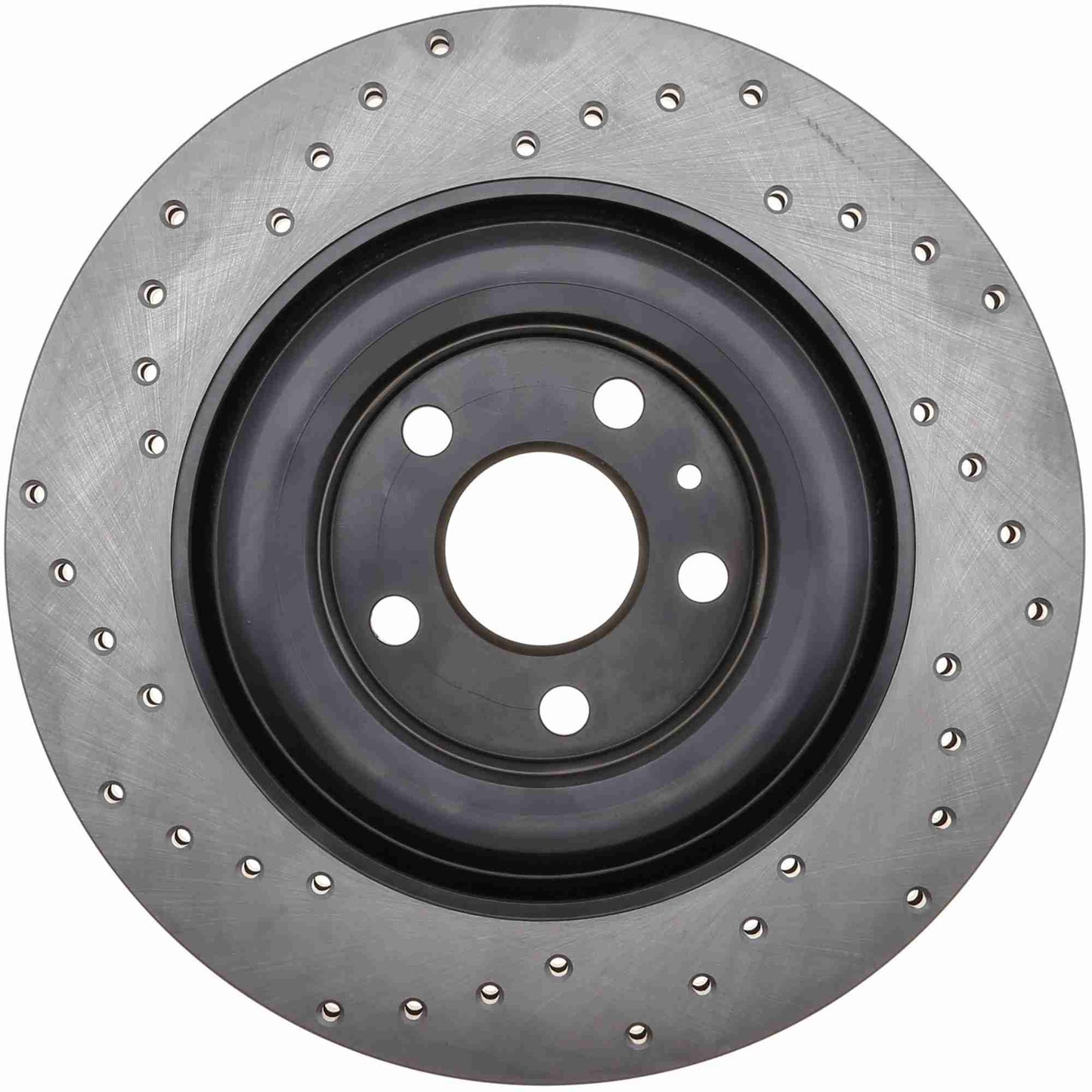 StopTech 16-17 Volvo XC90 Sport Drilled Rear Driver Side Brake Rotor 128.39053L