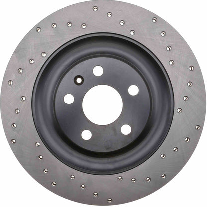 StopTech 16-17 Volvo XC90 Sport Drilled Rear Driver Side Brake Rotor 128.39053L