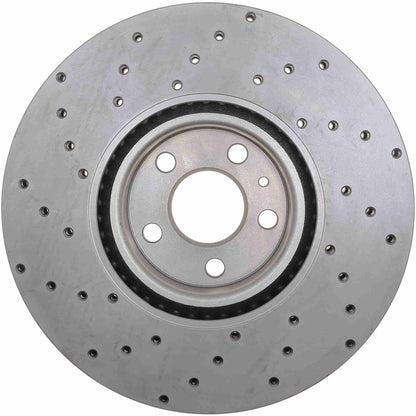 StopTech Sport Cryo Cross Drilled Brake Rotor; Front Right