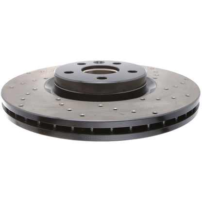 StopTech Sport Cryo Cross Drilled Brake Rotor; Front Right