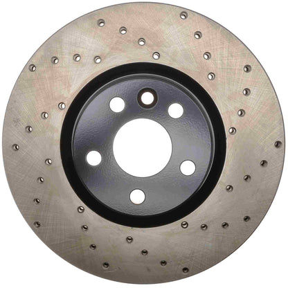StopTech Sport Cryo Cross Drilled Brake Rotor; Front Right