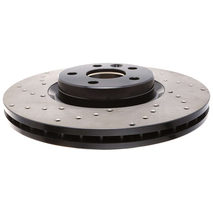 StopTech Sport Cryo Cross Drilled Brake Rotor; Rear Left