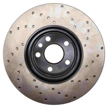 StopTech Sport Cryo Cross Drilled Brake Rotor; Rear Left