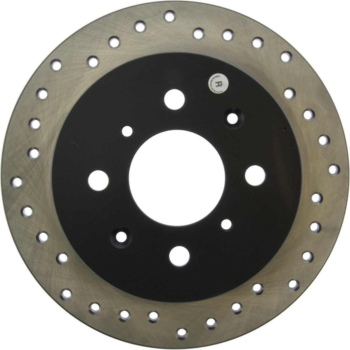 StopTech Sport Cryo Cross Drilled Brake Rotor; Front Left
