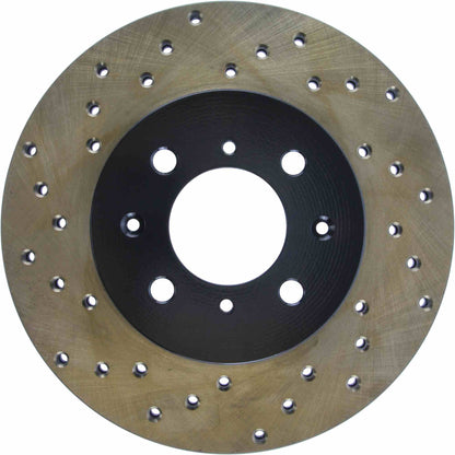 StopTech 90 Honda Prelude Si / 91 Prelude Drilled Right Front Rotor 128.40018R