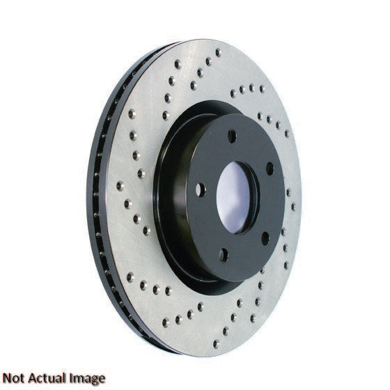 StopTech Sport Cryo Cross Drilled Brake Rotor; Rear Right