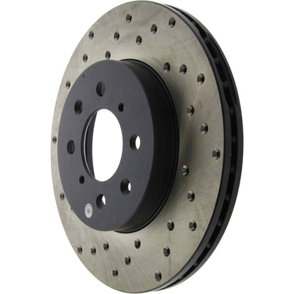 StopTech Sport Cryo Cross Drilled Brake Rotor; Front Left