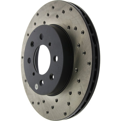 StopTech Sport Cryo Cross Drilled Brake Rotor; Front Left