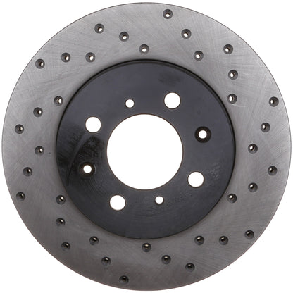 StopTech Sport Cryo Cross Drilled Brake Rotor; Front Right