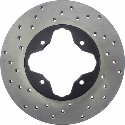 StopTech Sport Cryo Cross Drilled Brake Rotor; Front Left
