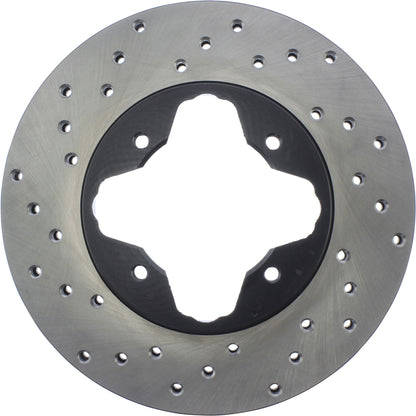 StopTech Sport Cryo Cross Drilled Brake Rotor; Front Left