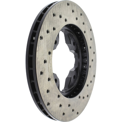 StopTech Sport Cryo Cross Drilled Brake Rotor; Rear Left
