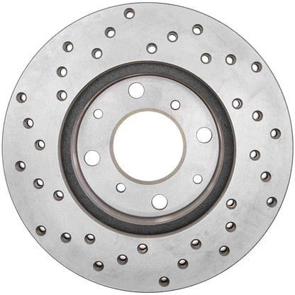 StopTech Sport Cross Drilled Brake Rotor Front Left 128.40023L