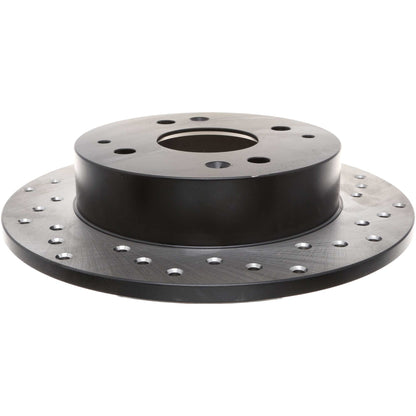StopTech Sport Cryo Cross Drilled Brake Rotor; Rear Right