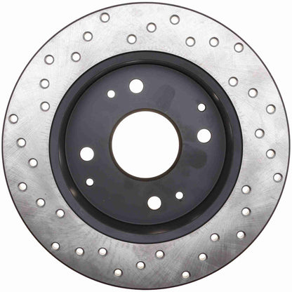 StopTech Sport Cryo Cross Drilled Brake Rotor; Rear Right