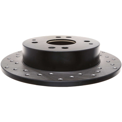 StopTech Sport Cryo Cross Drilled Brake Rotor; Front Left
