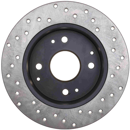 StopTech Sport Cryo Cross Drilled Brake Rotor; Front Left