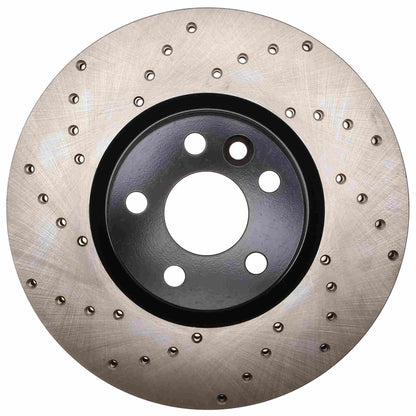 StopTech Sport Cryo Cross Drilled Brake Rotor; Front Right