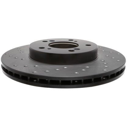 StopTech Sport Cryo Cross Drilled Brake Rotor; Front Left