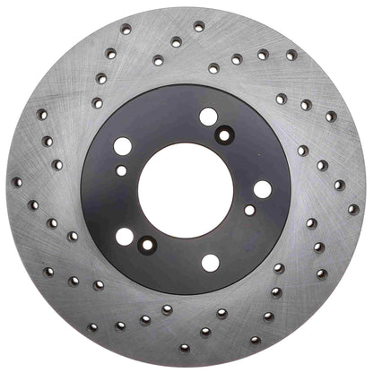 StopTech Sport Cryo Cross Drilled Brake Rotor; Front Left