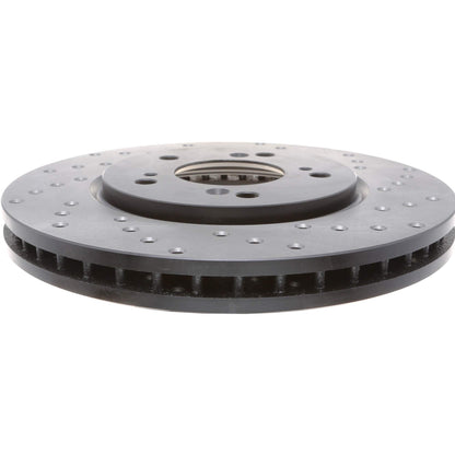 StopTech Sport Cryo Cross Drilled Brake Rotor; Rear Right