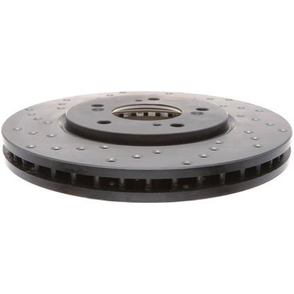 StopTech Sport Cryo Cross Drilled Brake Rotor; Rear Left