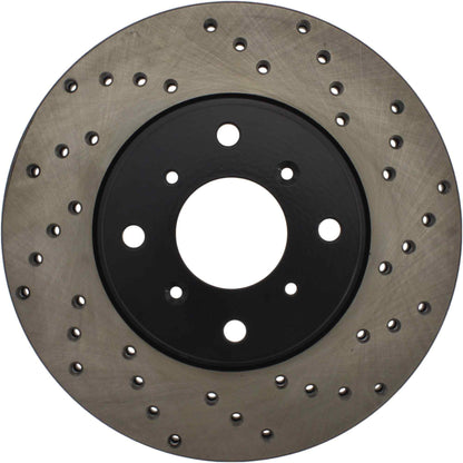StopTech Sport Cryo Cross Drilled Brake Rotor; Rear Right