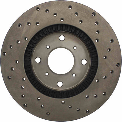 StopTech Sport Cryo Cross Drilled Brake Rotor; Rear Left