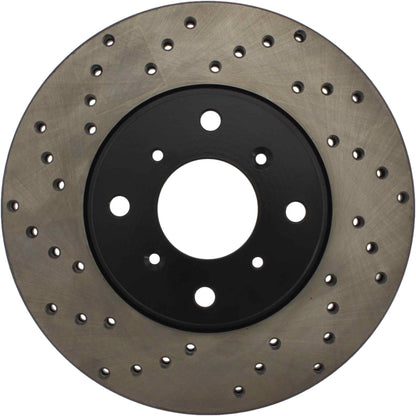 StopTech Sport Cryo Cross Drilled Brake Rotor; Rear Left