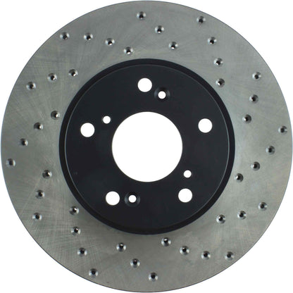 StopTech 06-18 Honda Civic Cryo Drilled Sport Left Front Rotor 128.40036CL
