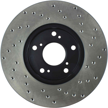 StopTech 06-18 Honda Civic Cryo Drilled Sport Right Front Rotor 128.40036CR